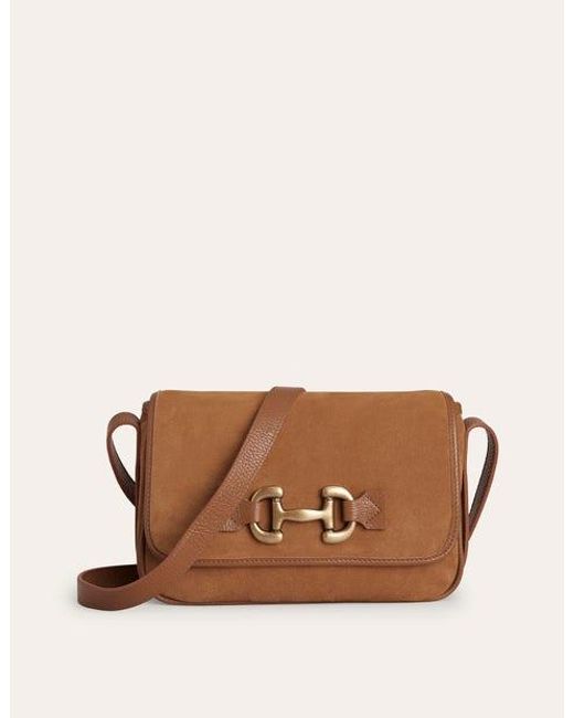Boden Brown Iris Ledertasche Mit Trensendetail Damen