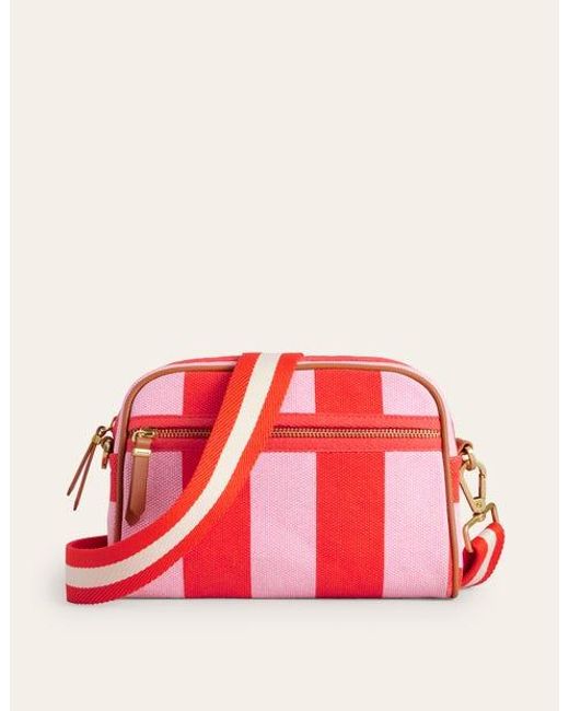 Boden Red Canvas Cross-body Bag