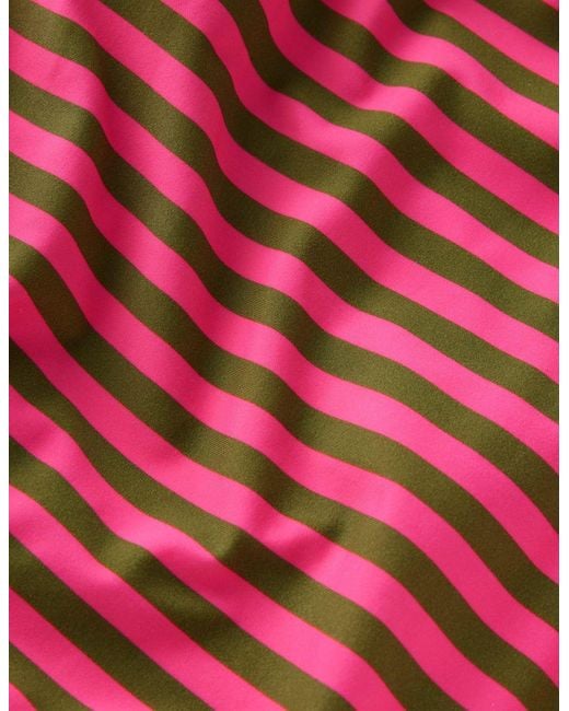 Boden Green Twist Strap Swimsuit