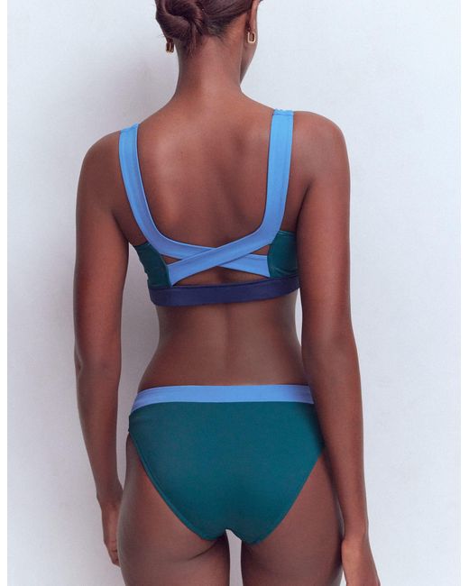 Boden Green Campania Cross-Back Bikini Top