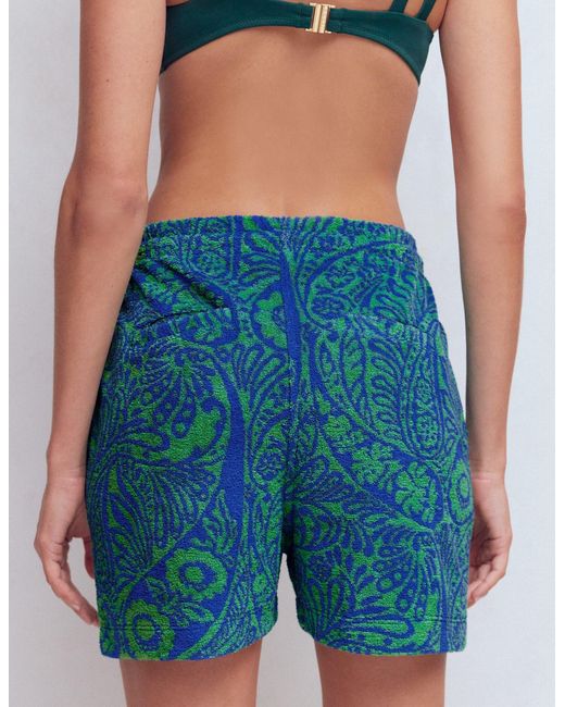 Boden Blue Islington Towelling Shorts