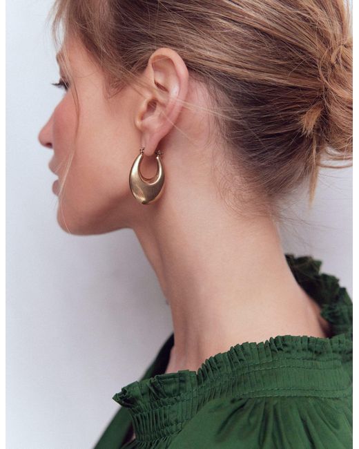 Boden Natural Chunky Curve Hoops