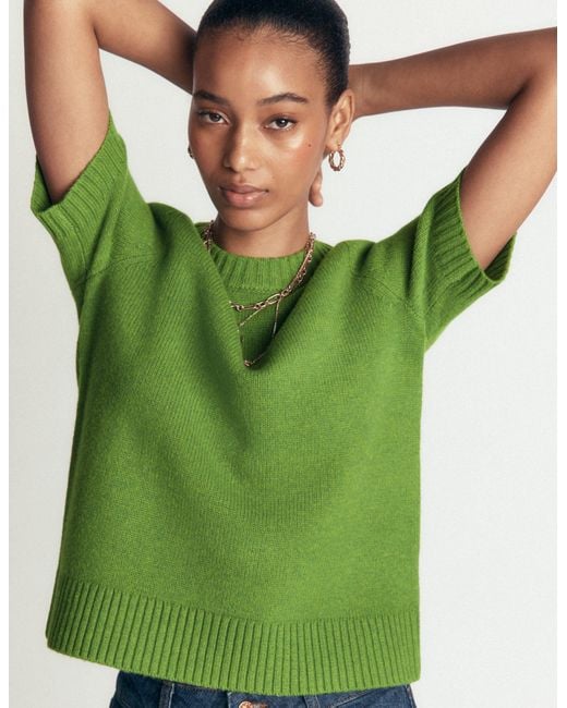 Boden Green Marta Merino Wool T-Shirt