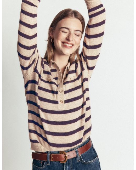 Boden Blue Marianne Merino Wool Jumper