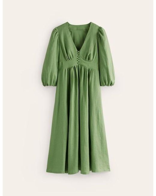 Boden Lola Blouson Maxi Dress in Green | Lyst