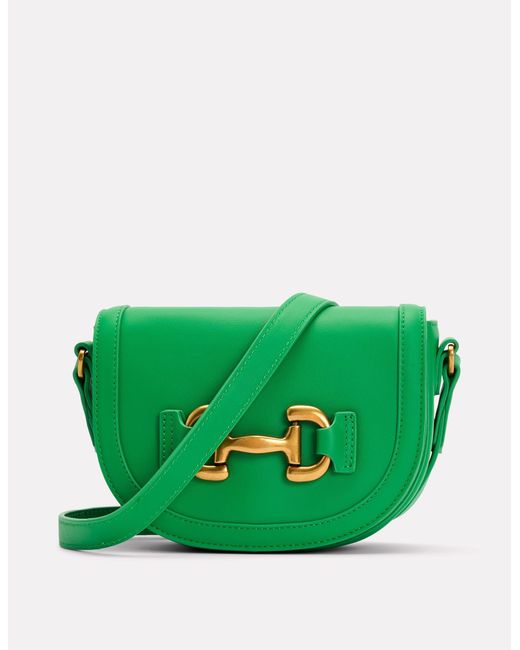 Boden Green Iris Leather Mini Satchel