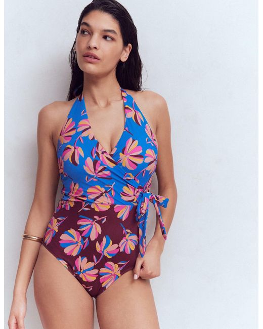Boden Multicolor Tilos Tie Side Swimsuit