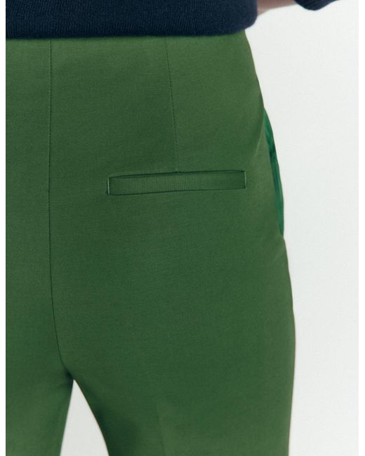 Boden Green Slim Leg Cotton Trousers