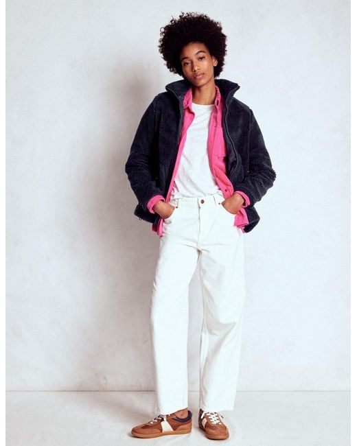 Boden Blue Westminster Borg Jacket