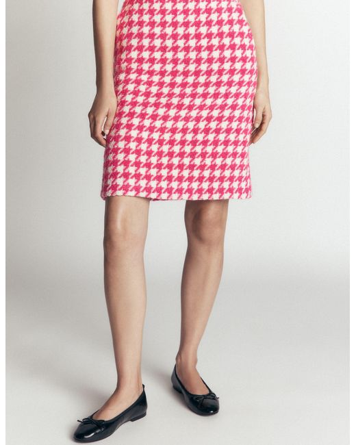 Boden Green Wool Blend A-Line Skirt