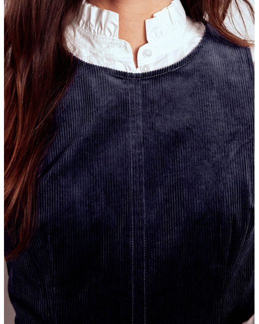 Boden Blue Annie Cord Shift Dress