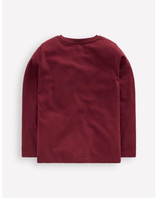 T-Shirt À Appliqué Zippé-Renne Porto Boden pour homme en coloris Red