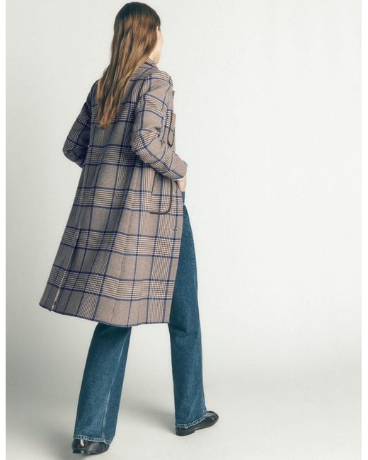 Boden Brown Patch Pocket Wool Blend Coat