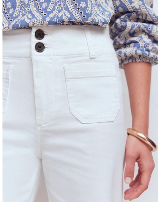 Boden Blue Primrose Cropped Pants