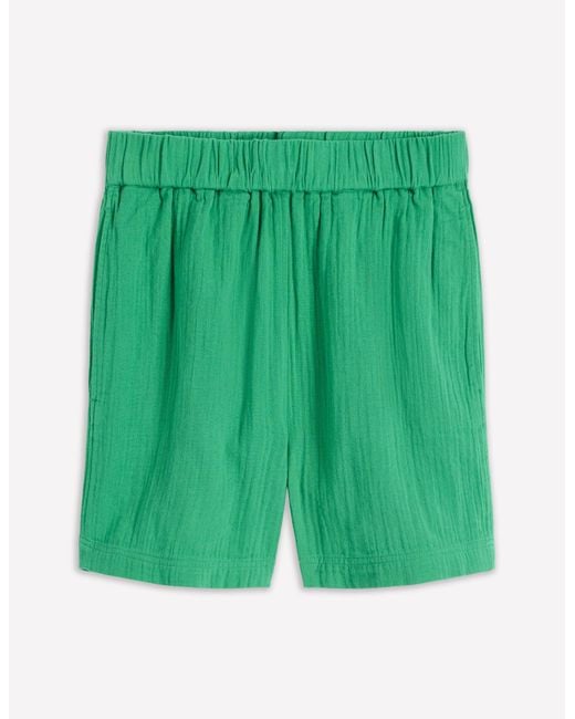 Boden Red Pull On Double Cloth Shorts
