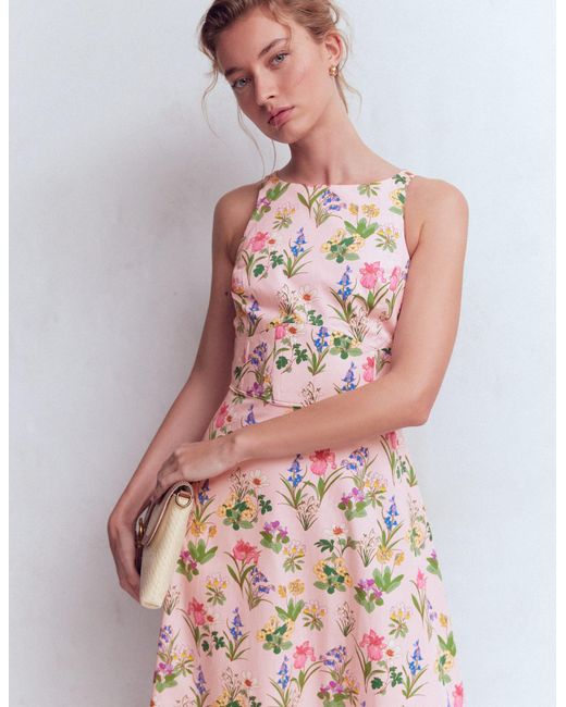 Boden White Silvia Boned Bodice Maxi Dress