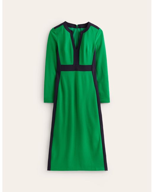 Boden Green Catherine Ponte Midi Dress