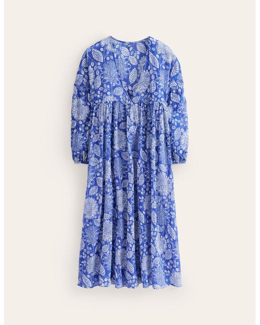 Boden Blue Sarah Maxi Kaftan Dress