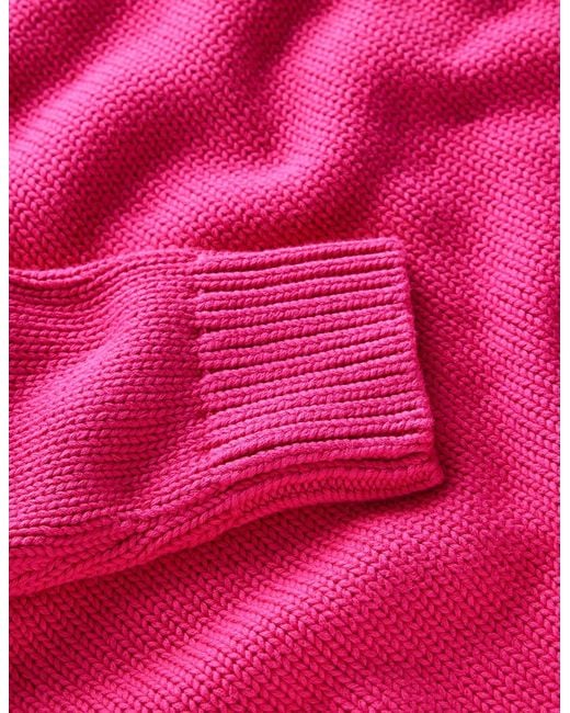 Boden Pink Lucy Oversized Cotton Jumper