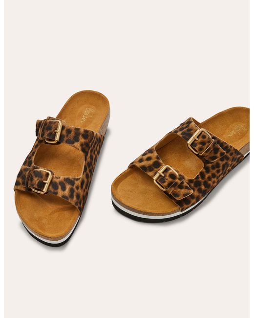 Boden Suede Ottoline Sandals Tan , Tan in Brown | Lyst