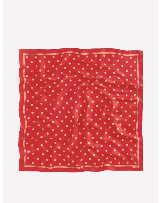 Boden Pink Elisabeth Silk Square Scarf
