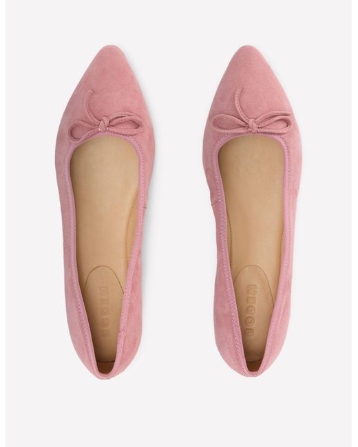 Boden Pink Point Flexi Sole Flats