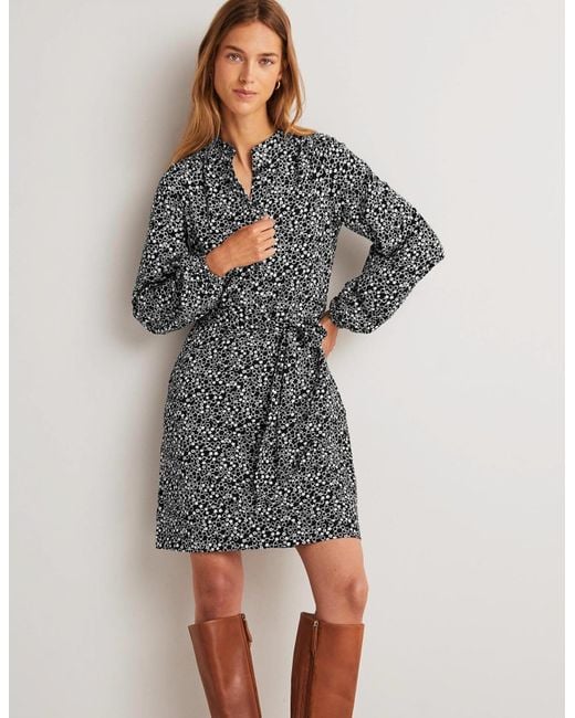 boden black shirt dress