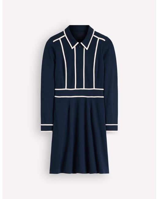 Boden Blue Ula Ponte Short Dress