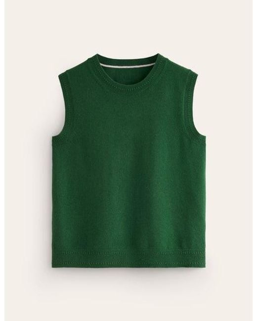 Boden Green Eva Cashmere Tank