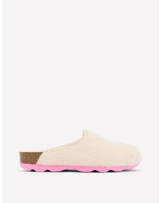 Boden Pink Contrast Sole Mule Slippers