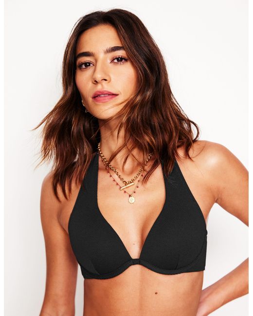Boden Black Enhancer Bikini Top