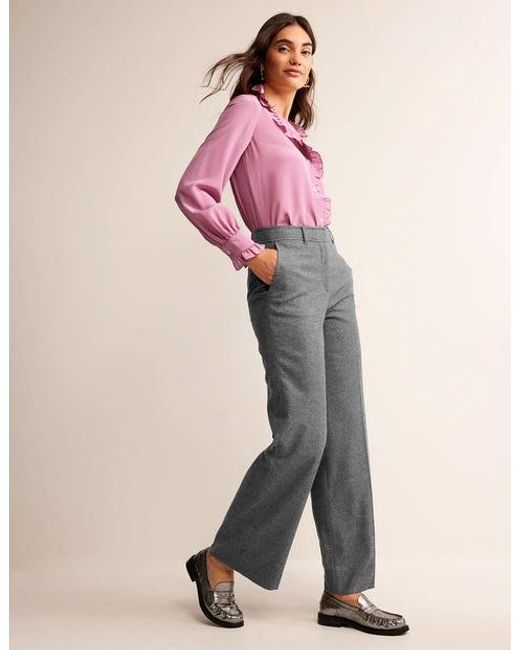 Boden Gray Westbourne Wool Pants