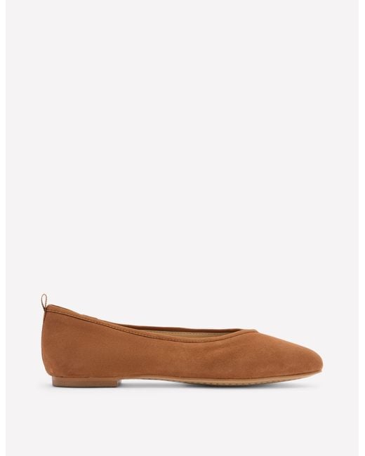 Boden White High Cut Ballet Flats