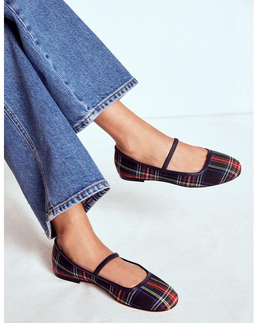 Boden White Thea Mary Jane Ballet Flats