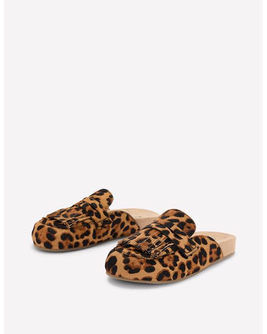 Boden Brown Etta Ghillie Mule Clogs
