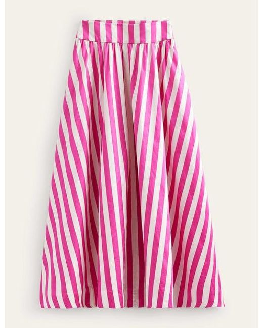 Boden Pink Full Printed Maxi Skirt