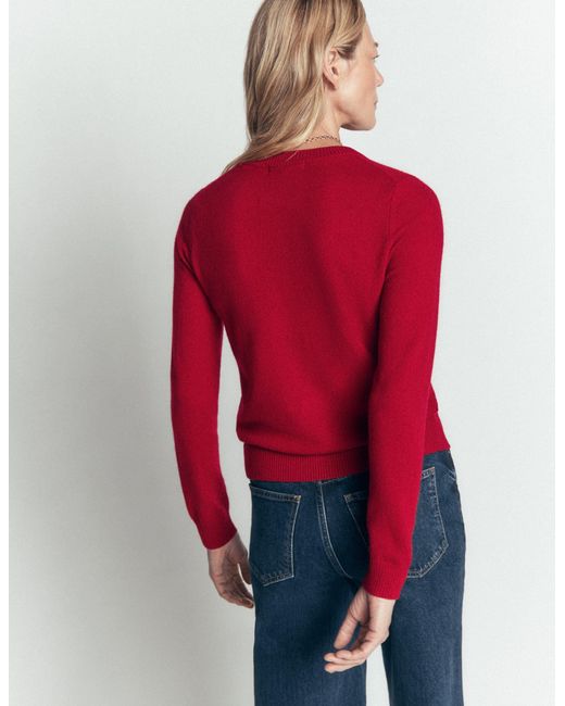 Boden Gray Elsie Cashmere Crew Sweater