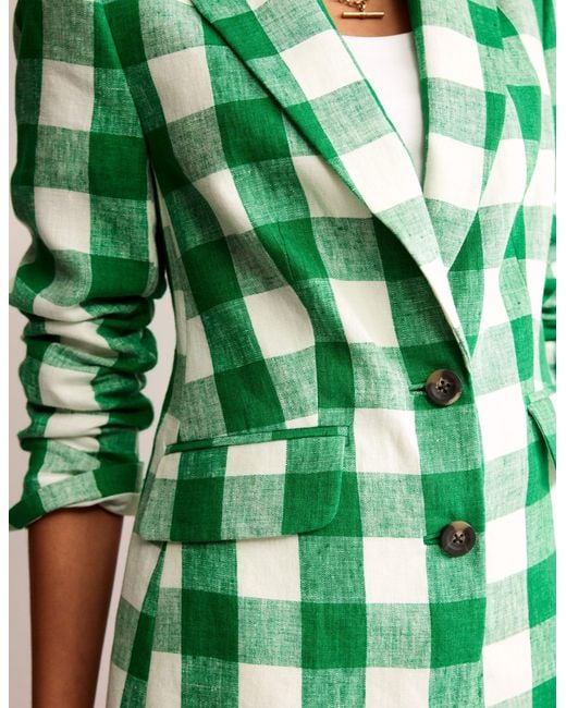 Boden Green Marylebone Linen Blazer