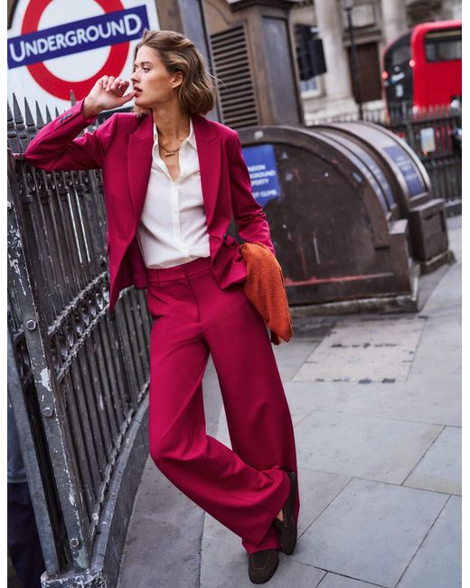 Boden Pink Marylebone Ponte Blazer