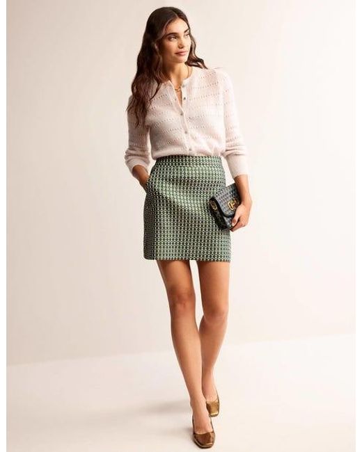 Boden Green A-line Mini Skirt