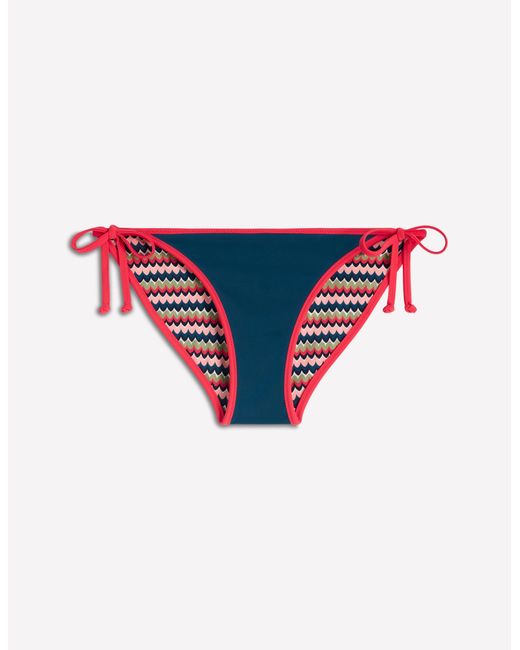 Boden Red Symi Reversible Bikini Bottoms