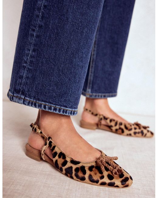 Boden Brown Easy Slingback Flats