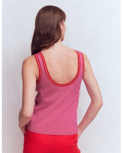 Boden Pink Liz Knitted Tank