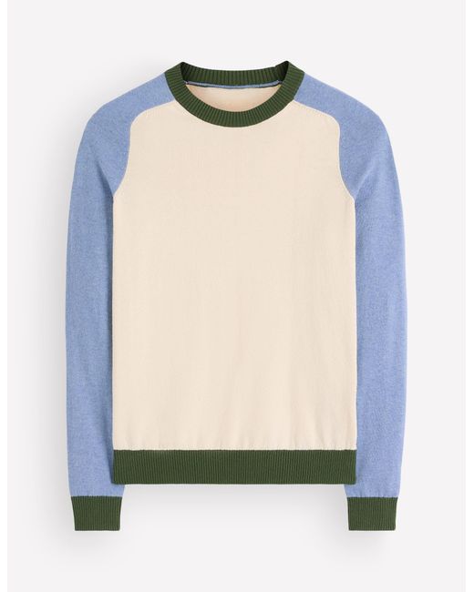 Boden Blue Meg Raglan Sleeve Jumper