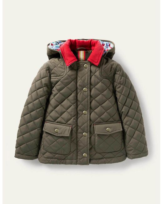 Boden Quilted Jacket Green | Lyst