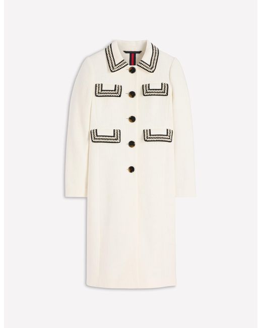 Boden Blue Pocket Detail Coat