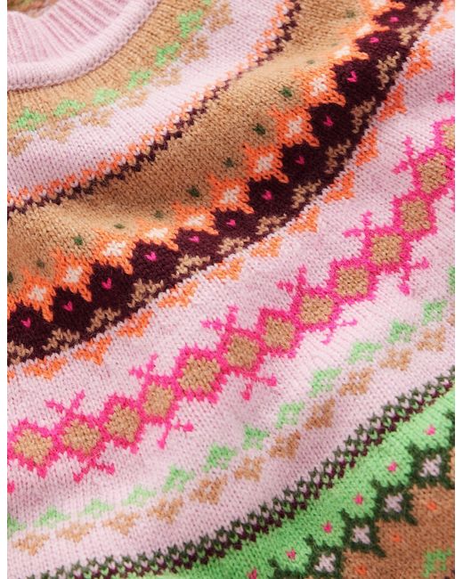 Boden Multicolor Edie Fair Isle Jumper