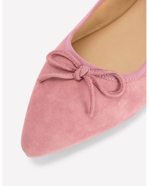 Boden Pink Point Flexi Sole Flats