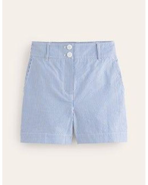 Boden Blue Westbourne Seersucker Shorts