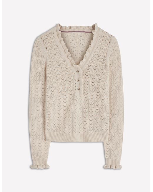 Boden Multicolor Eloise Frill Henley Jumper